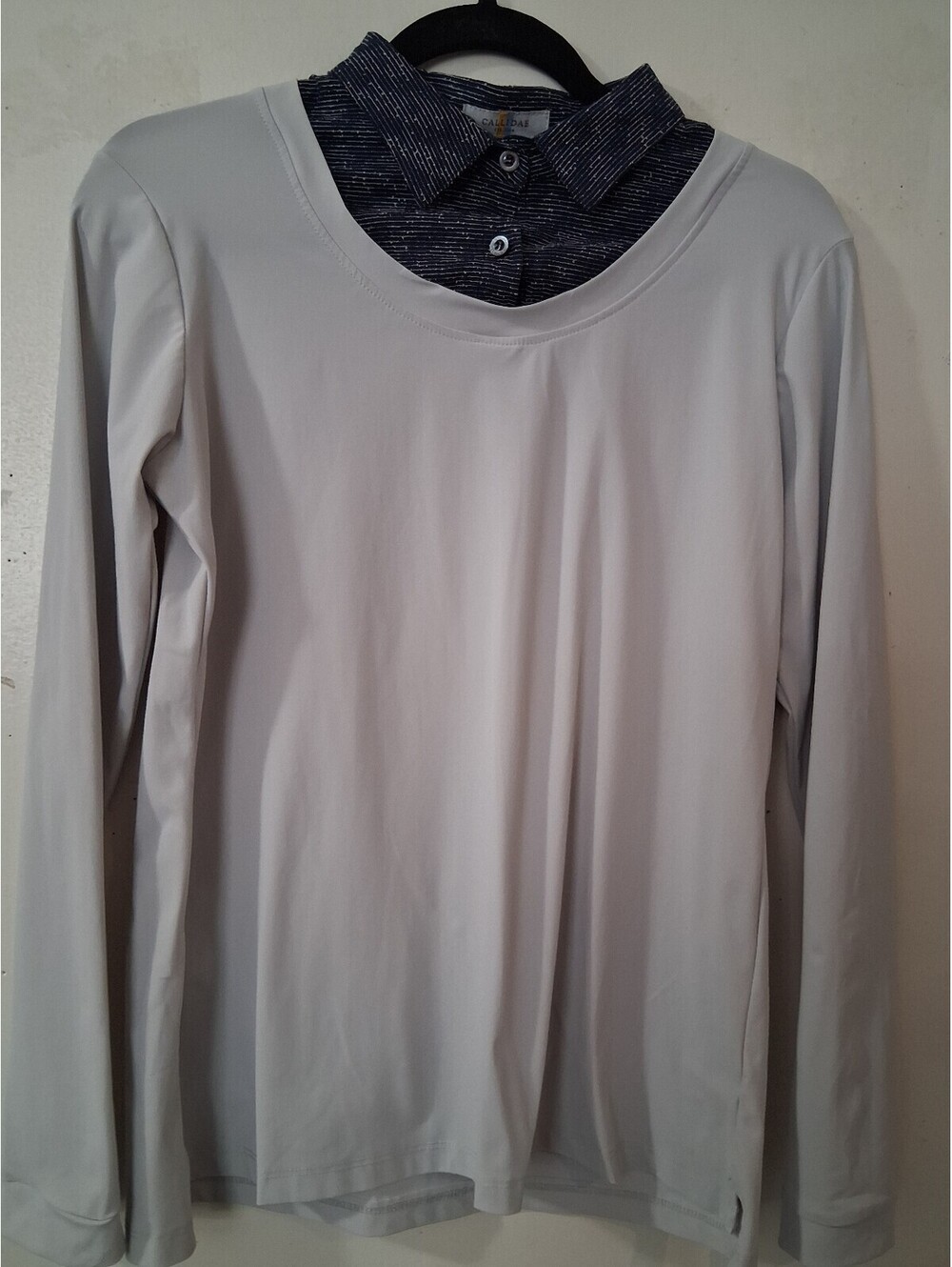 Callidae Women's Long Sleeve Layered Look Shirt Size Large